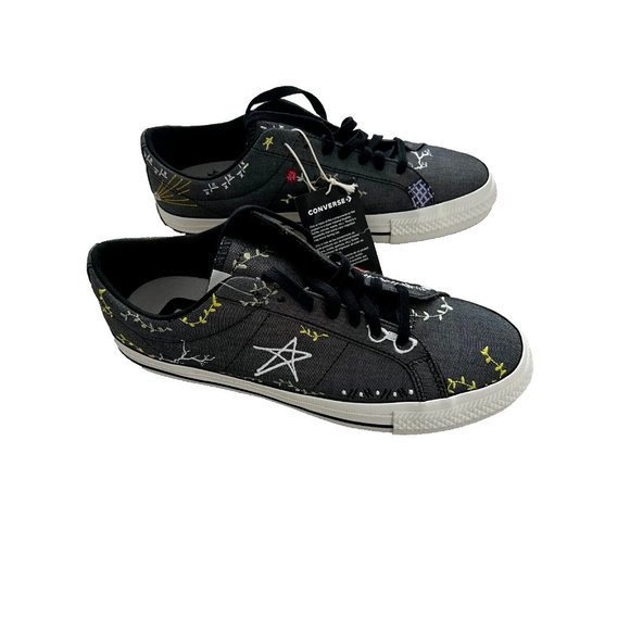 Converse A03666C One Star Pro Low Top Sneakers Cowboy Embroidery ( 10M ) - Picture 2 of 7